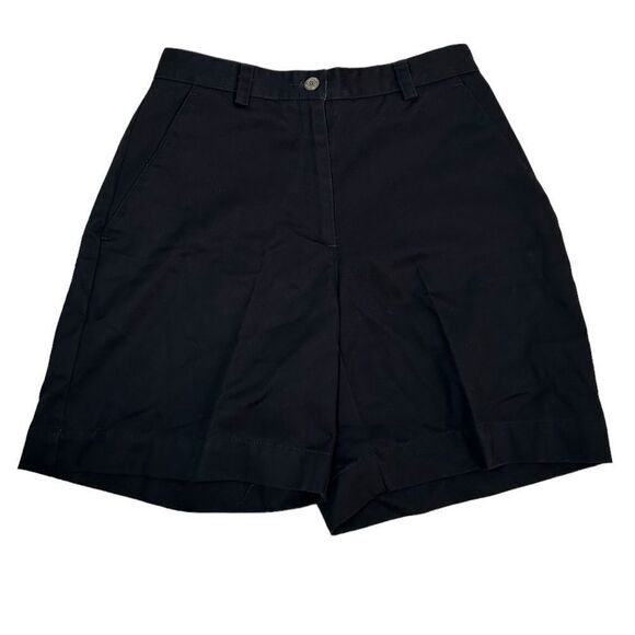 Liz Claiborne Black Bermuda Longer Shorts Work Appropriate Summer Vacation Beach - Picture 1 of 5